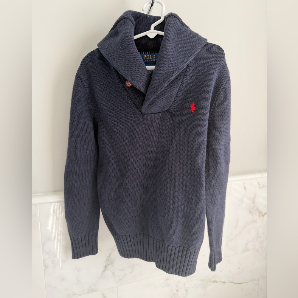 NWT-Polo Ralph Lauren Boys Navy Blue Sweater